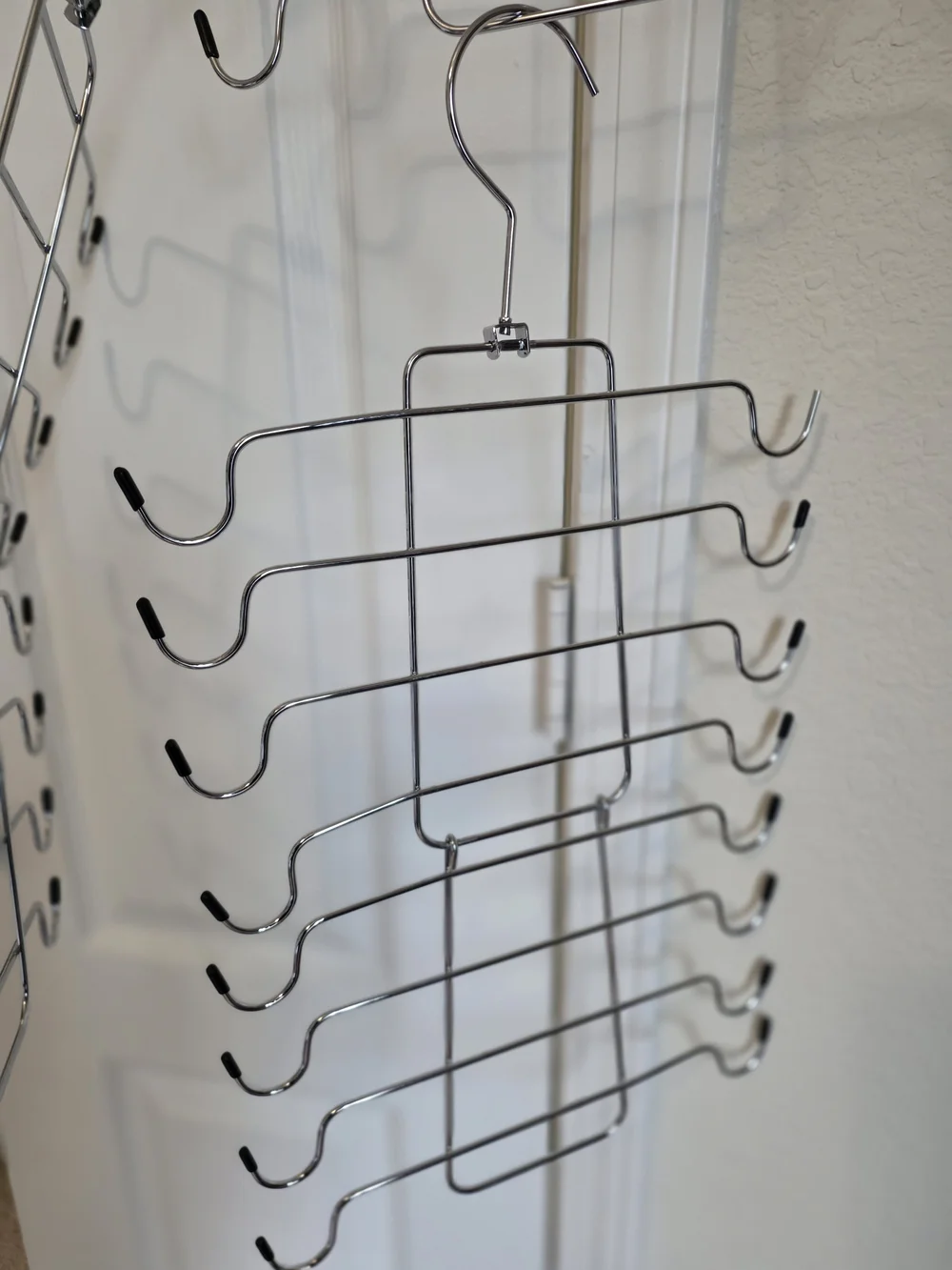 Chrome Multi-Tier Hanging Organizer Rack - Silver